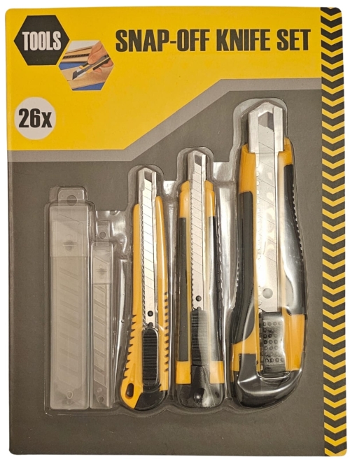 Set de Cutters - 3 Pièces avec 23 Lames